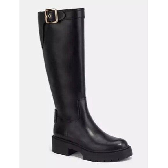 Coach Shoes - Coach Black Over the Knee Boots
